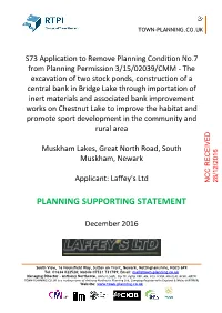 Planning Supporting Statement