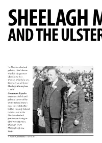 Sheelagh Murnaghan and the Ulster Liberal Party