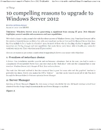 10 Compelling Reasons to Upgrade to Windows Server 2012 | Techrepublic