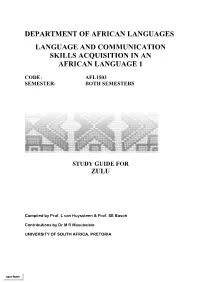 An Introduction to the Study of Zulu 3