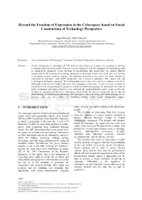 Beyond the Freedom of Expression in the Cyberspace Based on Social Construction of Technology Perspective