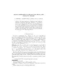 Finite Morphisms to Projective Space and Capacity Theory