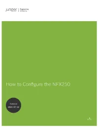 How to Configure the NFX250