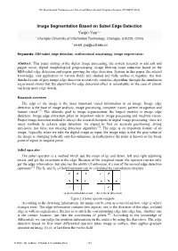 Image Segmentation Based on Sobel Edge Detection Yuqin Yao1,A