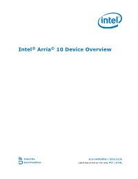 Intel® Arria® 10 Device Overview