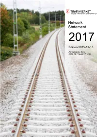 Network Statement 2017 Edition 2015-12-10