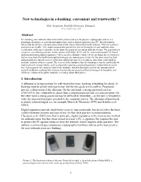 New Technologies in E-Banking: Convenient and Trustworthy ?