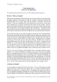 What Is a Prophet?