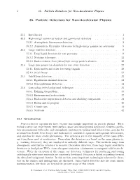 35. Particle Detectors for Non-Accelerator Physics