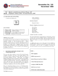 Members of the Division of Nuclear Physics, APS FROM: Benjamin F