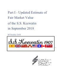 Part I - Updated Estimate Of