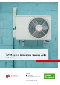 R290 Split Air Conditioners Resource Guide Version 1.0 Imprint