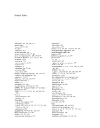 Subject Index