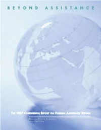 Beyond Assistance: the HELP Commission Report on Foreign