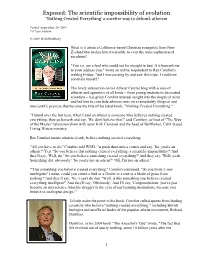 Exposed: the Scientific Impossibility of Evolution 'Nothing Created Everything' a Surefire Way to Debunk Atheism