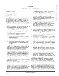 Lesson 41: Credit Rating: the Process