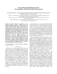 Towards Reproducible Bioinformatics: the Openbio-C Scientific Workflow Environment