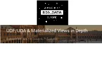 User Defined Functions and Materialized Views in Cassandra