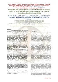 Estimation and Cartography of the Evapotranspiration from the Data AATSR in Sudano–Sahelian Environment: Case Study of Kolondièba-Tiendaga Basin (Mali)