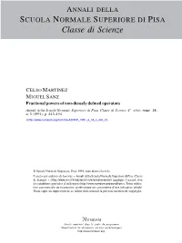 Fractional Powers of Non-Densely Defined Operators