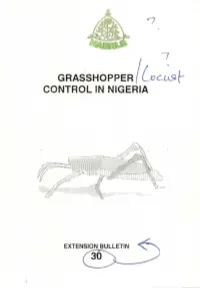 GRASSHOPPER ~~~R CONTROL in NIGERIA