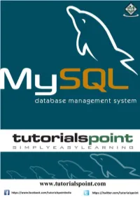 Preview Mysql Tutorial (PDF Version)