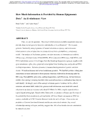 An Evolutionary View