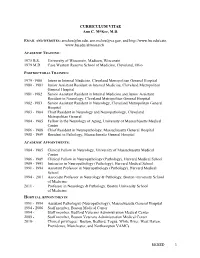 MCKEE-‐ 1 CURRICULUM VITAE Ann C. Mckee, M.D. EMAIL AND