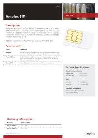 Amplex SIM Cards Runs Under a Private APN Increasing Security