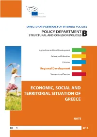 Economic, Social and Territorial Situation of Greece