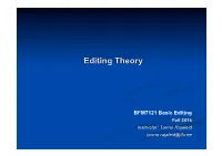 Editing Theory