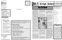 Script Notes Volume 32 Issue 4 Music Theatre of Wenatchee October 2012 Page 1 233B N Wenatchee Ave P