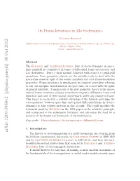 On Frame-Invariance in Electrodynamics