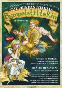 The 2015 Pantomime the 20 the 20