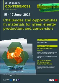 Challenges and Opportunities in Materials for Green Energy Production and Conversion