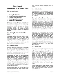 COMBINATION VEHICLES 6.1.2 – Steer Gently