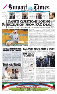 Dashti Questions Boeing Exclusion from KAC Deal