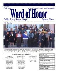 Freddye T. Davy Honors College Capstone Edition Still Standing