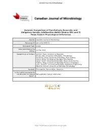 Genomic Comparison of Facultatively Anaerobic and Obligatory Aerobic Caldibacillus Debilis Strains GB1 and Tf Helps Explain Physiological Differences