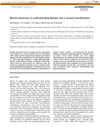 Recent Advances in Understanding Apiales and a Revised Classification