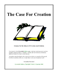 The Case for Creation