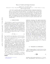 Times of Arrival and Gauge Invariance