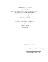 University of California Santa Cruz Bayesian Inference