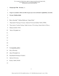 2 1 2 Origin of Corundum Within Anorthite Megacrysts From