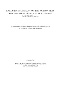 2. Executive Summary of Revised Action Plan for 9 Rivers in Mizoram