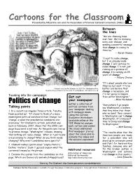 Cartoons for the Classroom Is Available Through Newspaper in Education Programs