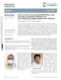 Nanoarchitectonics: How to Produce Functional Materials from Cite This: Mater