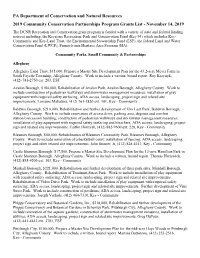 PA Department of Conservation And
