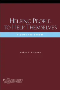 Helping People to Help Themselves