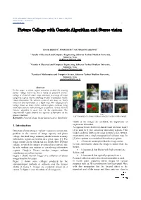 Picture Collage with Genetic Algorithm and Stereo Vision